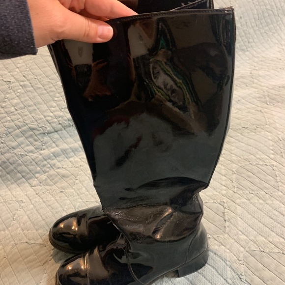 La Canadienne Tall pull on patent boots waterproof! - Picture 7 of 8
